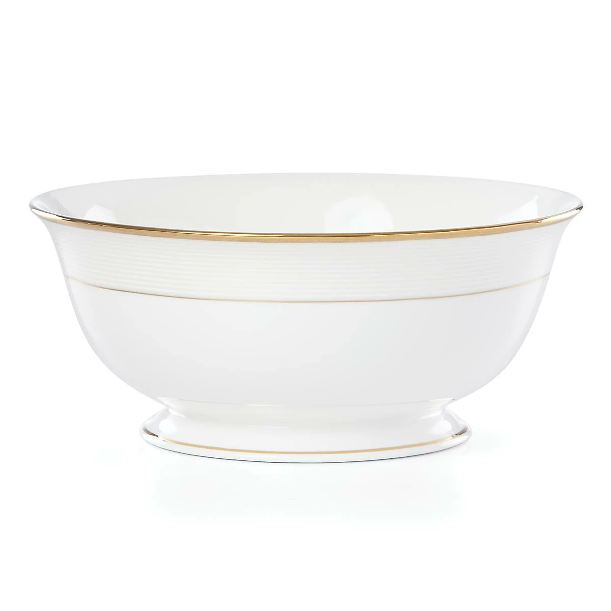 Lenox Dinnerware Opal Innocence Stripe Gold™ Serving Bowl