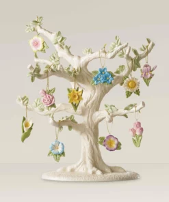 Lenox Celebrate Flowers 10-Piece Ornament & Tree Set Ornament Trees