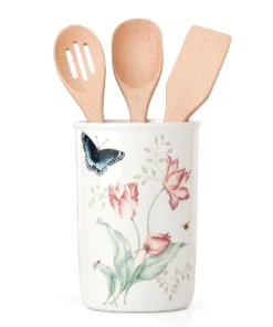 Lenox Butterfly Meadow® 4-piece Utensil Holder Set Dinnerware