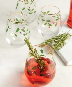 Lenox Drinkware Holiday™ 4-piece Stemless Wine Glasses