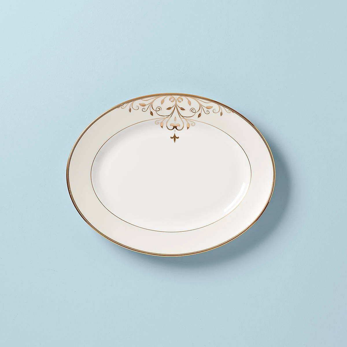 Lenox Dinnerware Opal Innocence Scrollâ„¢ 13" Oval Platter