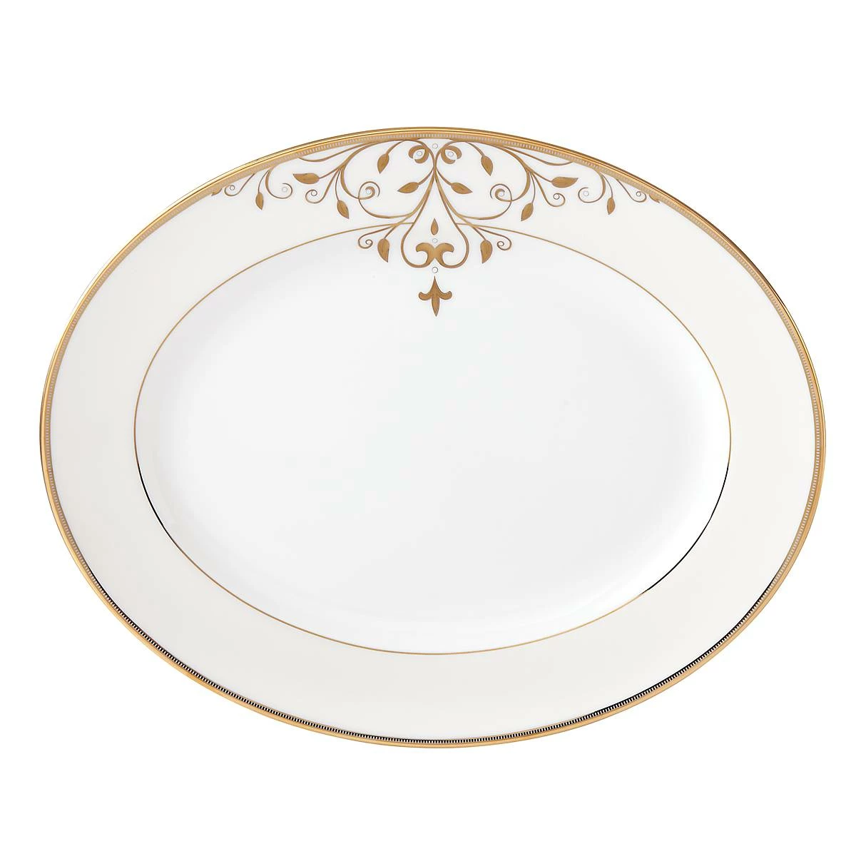 Lenox Dinnerware Opal Innocence Scrollâ„¢ 13" Oval Platter