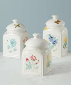 Lenox Butterfly Meadow Kitchen 3-Piece Canister Set