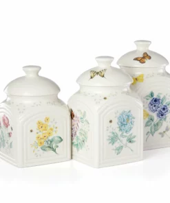 Lenox Butterfly Meadow Kitchen 3-Piece Canister Set