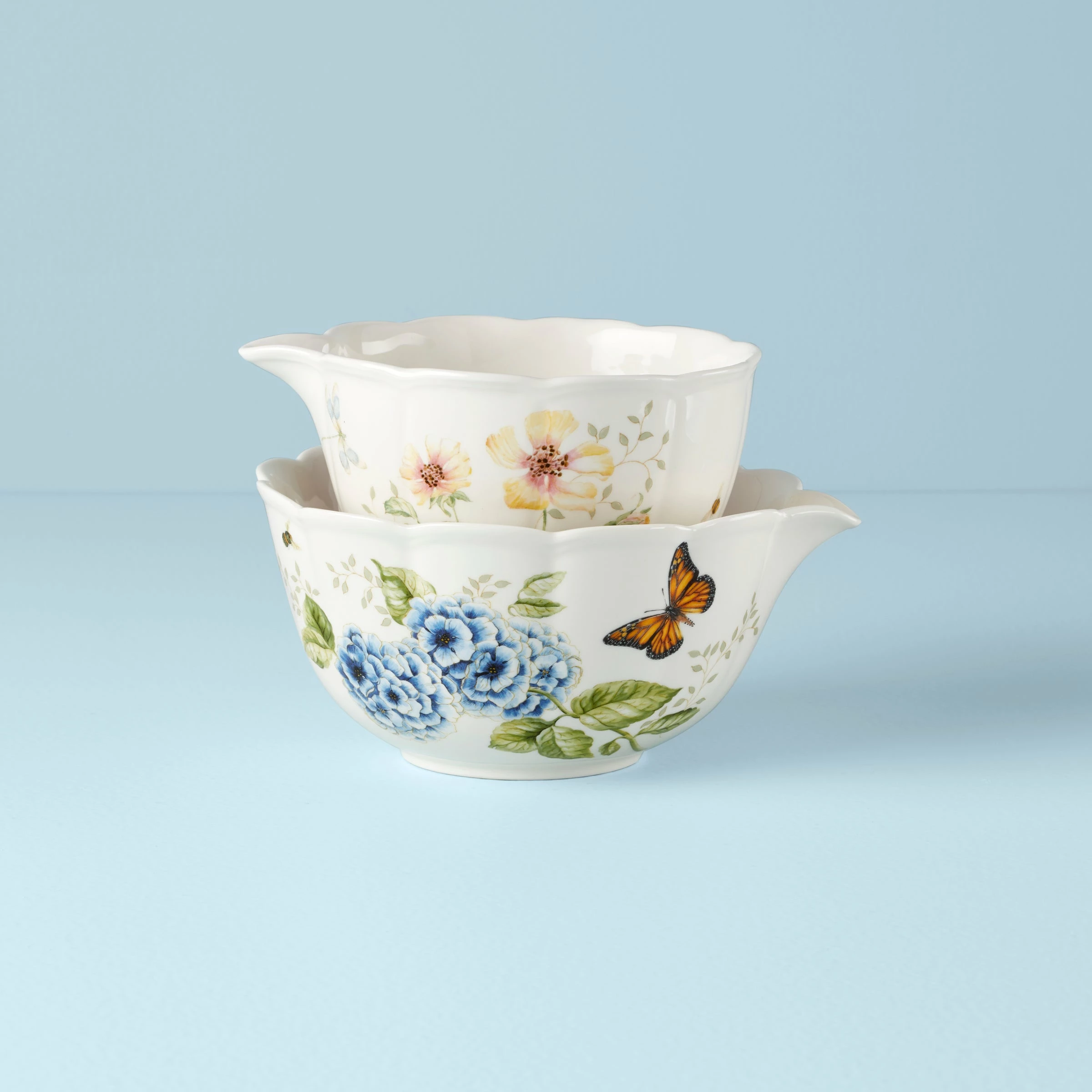 Lenox Dinnerware Butterfly Meadow® 2-piece Nesting Bowl Set