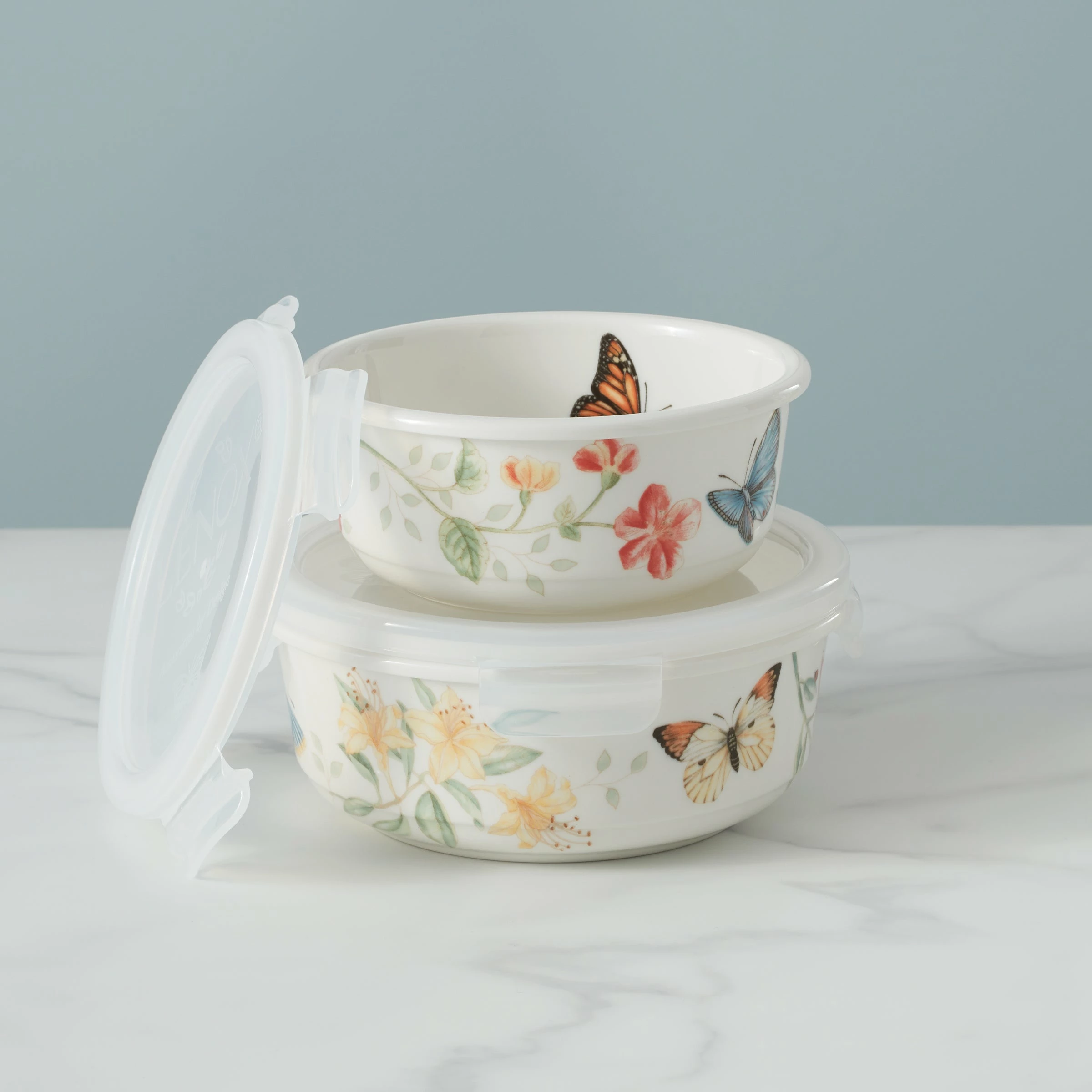 Lenox Butterfly Meadow Large Round Food Container
