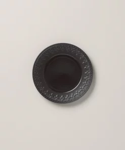 Lenox Dinnerware Chelse Muse Fleur Matte Black 4pc Accent Plate Set