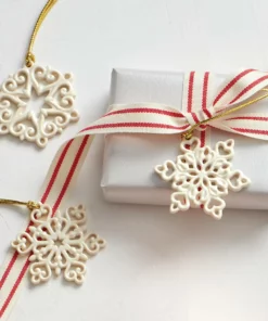 Lenox For The Family Mini Snowflake 3-Piece Ornament Set