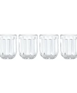 Kate Spade Drinkware Park Circle 4-piece Double Old Fashioned Set