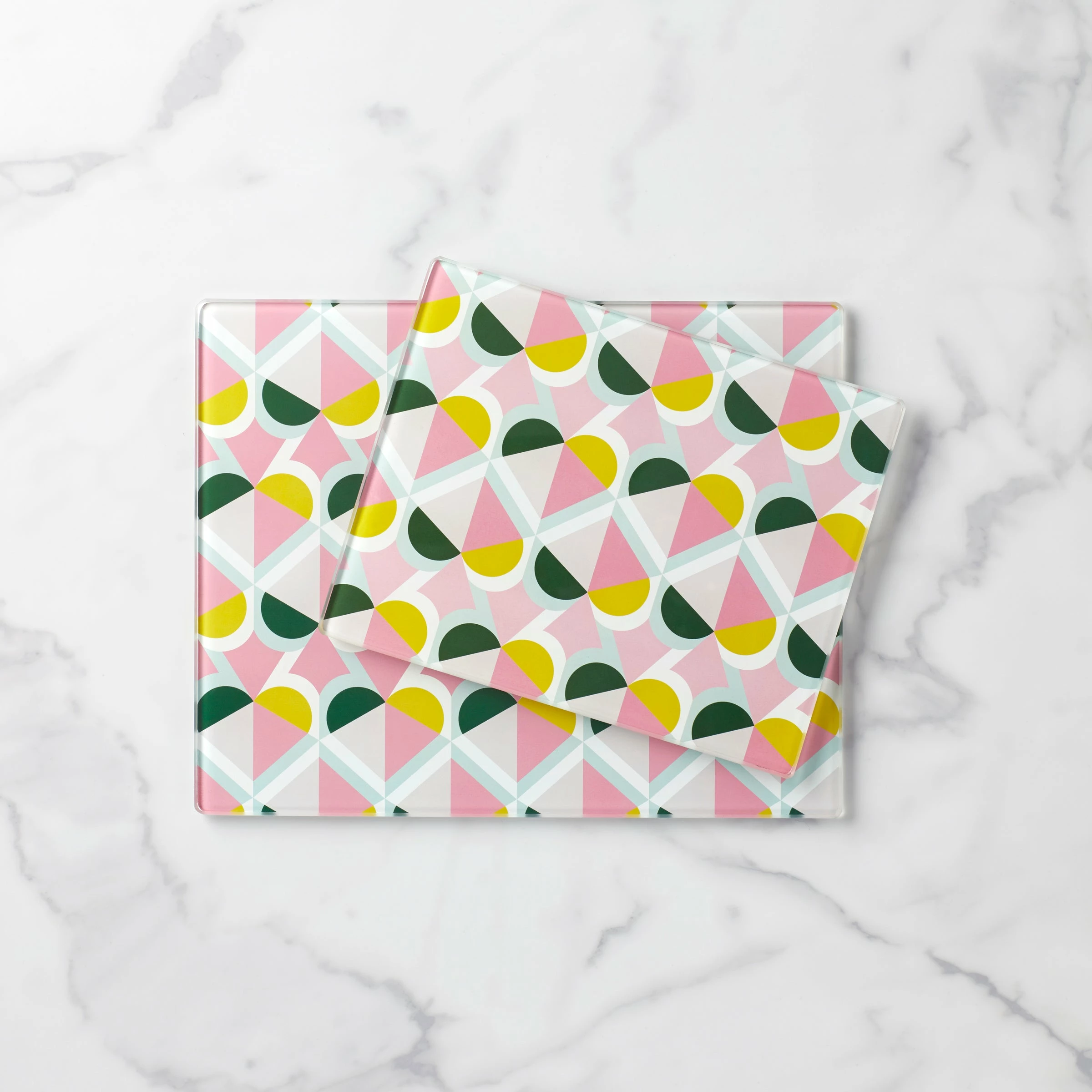 Kate Spade Geo Spade⢠2-piece Glass Prep Board Set Kitchen