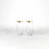 Kate Spade With Love 2-Piece Stemless Toasting Flutes