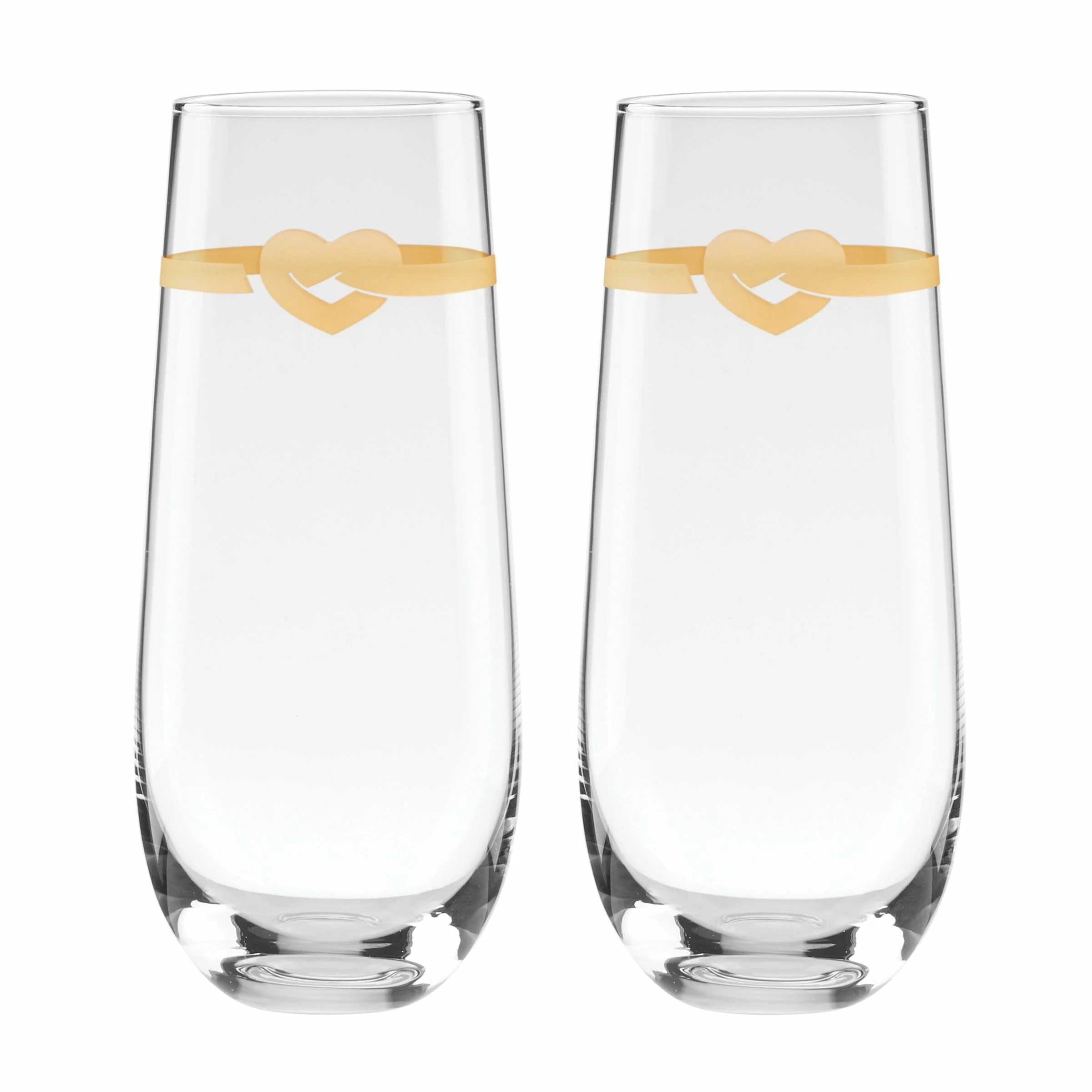 Kate Spade With Love 2-Piece Stemless Toasting Flutes