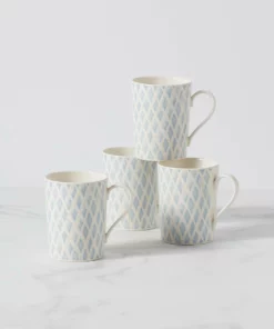 Lenox Textured Neutrals 4-piece Mug Set Dinnerware