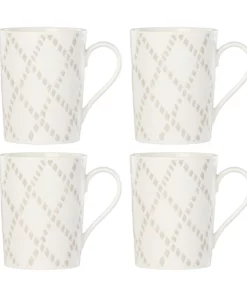 Lenox Textured Neutrals 4-piece Mug Set Dinnerware