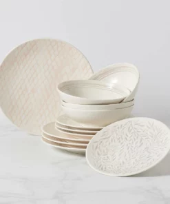 Lenox Dinnerware Textured Neutrals 12-piece Set