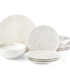 Lenox Dinnerware Textured Neutrals 12-piece Set