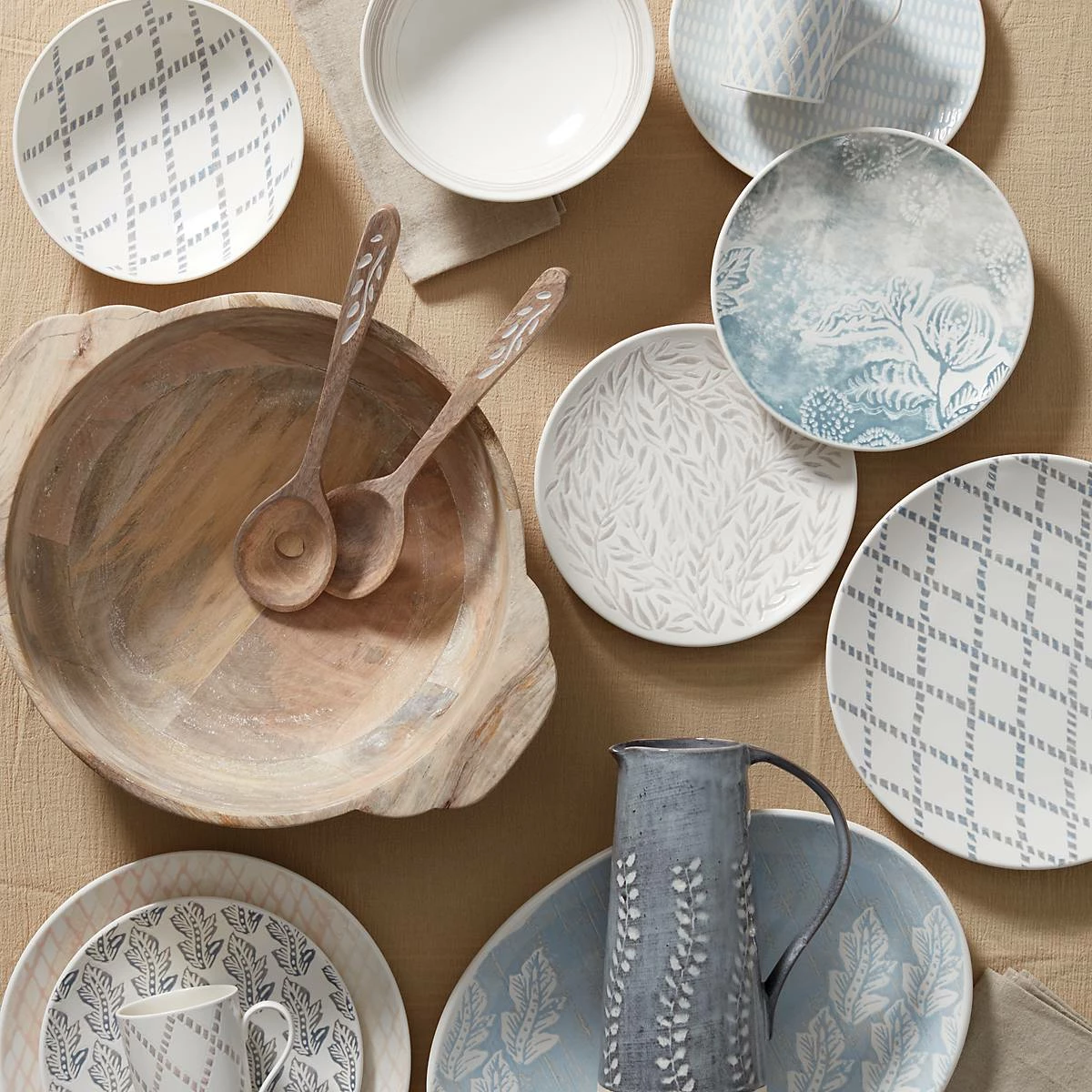 Lenox Textured Neutrals 4-piece Dinner Plate Set Dinnerware