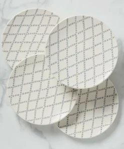 Lenox Textured Neutrals 4-piece Dinner Plate Set Dinnerware