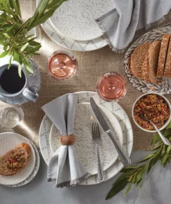 Lenox Textured Neutrals 4-piece Dinner Plate Set Dinnerware