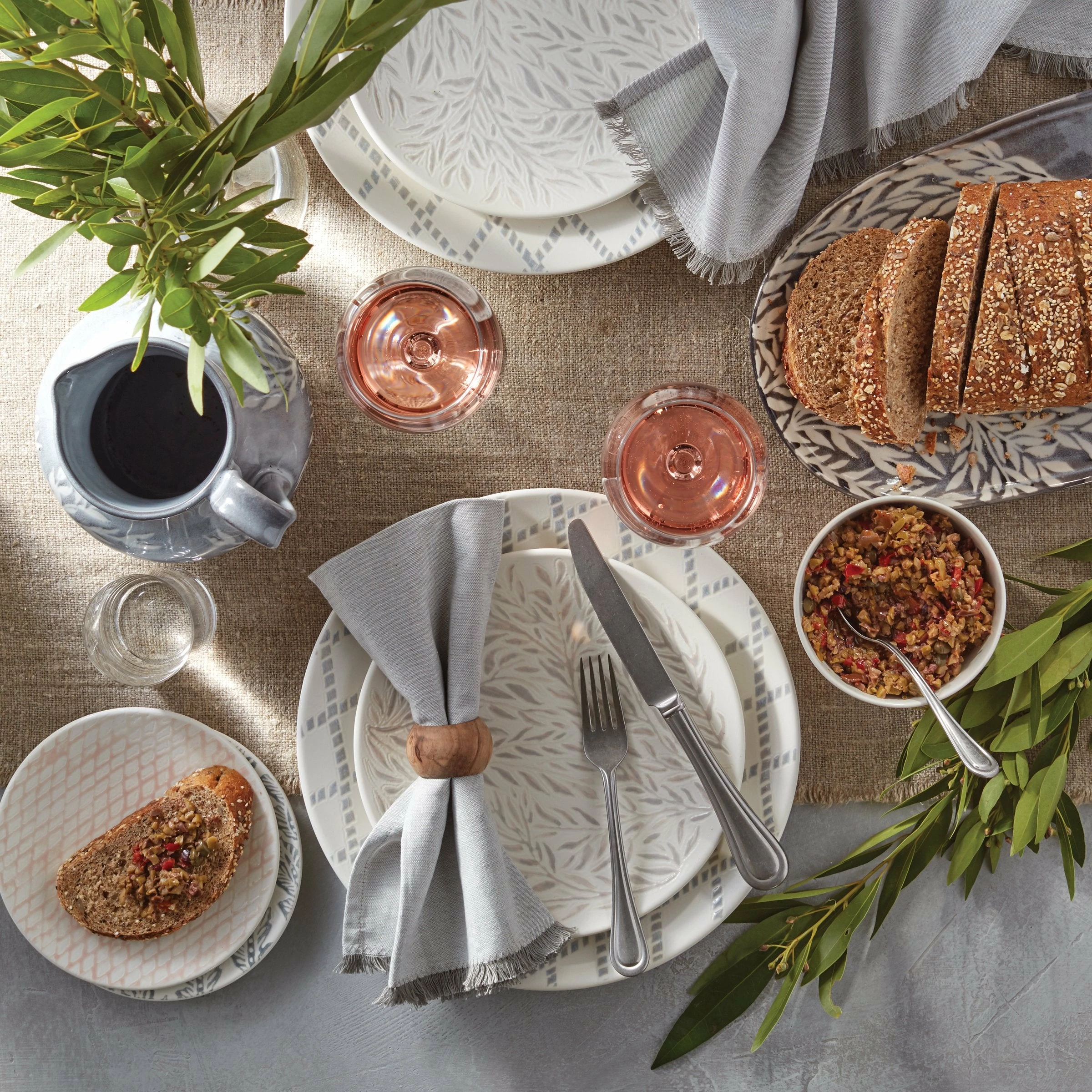 Lenox Textured Neutrals 4-piece Dinner Plate Set Dinnerware