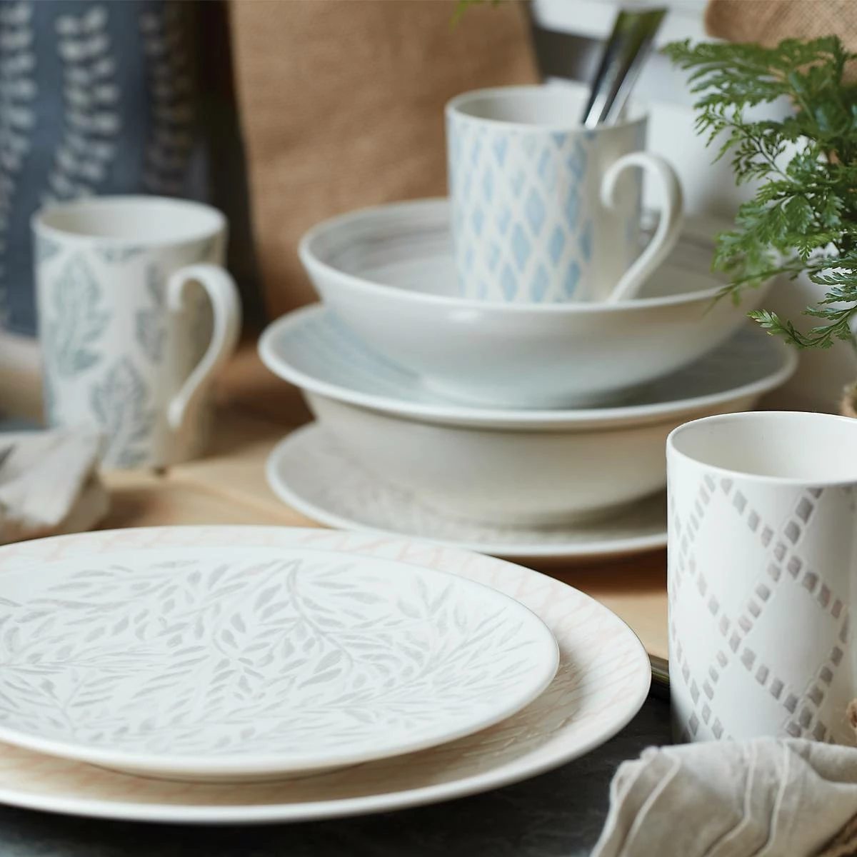 Lenox Textured Neutrals 4-piece Dinner Plate Set Dinnerware