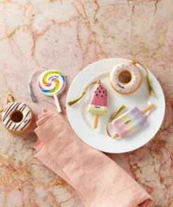 Lenox Forever Friends Donut 2PC Ornament Set Personalized Ornaments