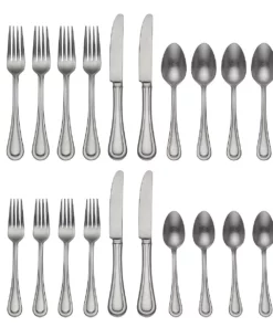 Lenox Textured Neutrals 20-Piece Flatware Set