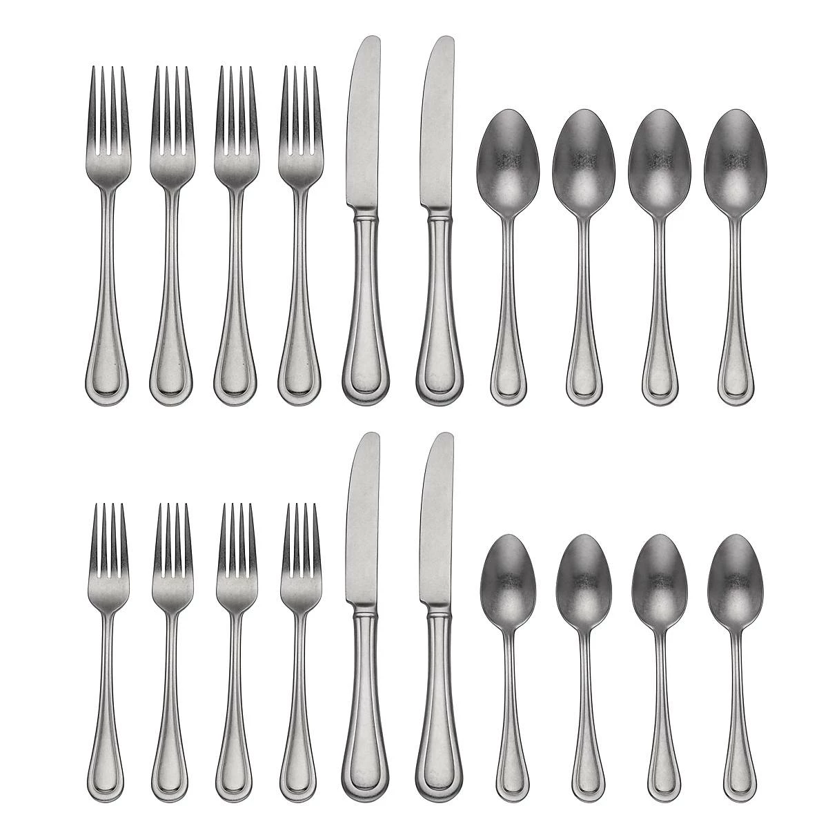 Lenox Textured Neutrals 20-Piece Flatware Set