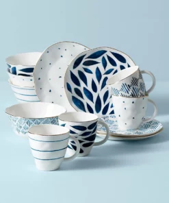 Lenox Blue Bay 12-Piece Set Dinnerware