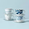 Lenox Blue Bay™ 8PC Espresso Cup & Saucer Set Dinnerware