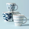 Lenox Dinnerware Blue Bay 4-Piece Dessert Mug Set