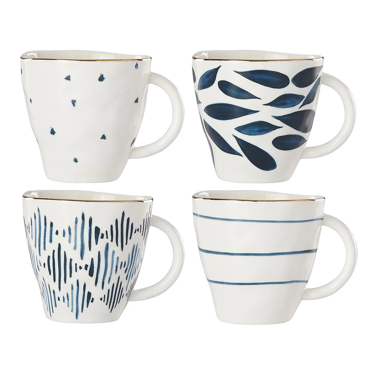 Lenox Dinnerware Blue Bay 4-Piece Dessert Mug Set