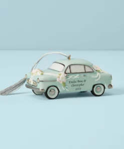 Lenox Personalized Ornaments Just Married Vintage Car Ornament