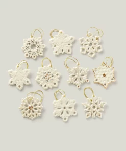 Lenox Snowflake 10-Piece Ornament Set
