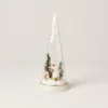 Lenox Décor Merry & Magic Light-Up Sledding Snowman Glass Cone