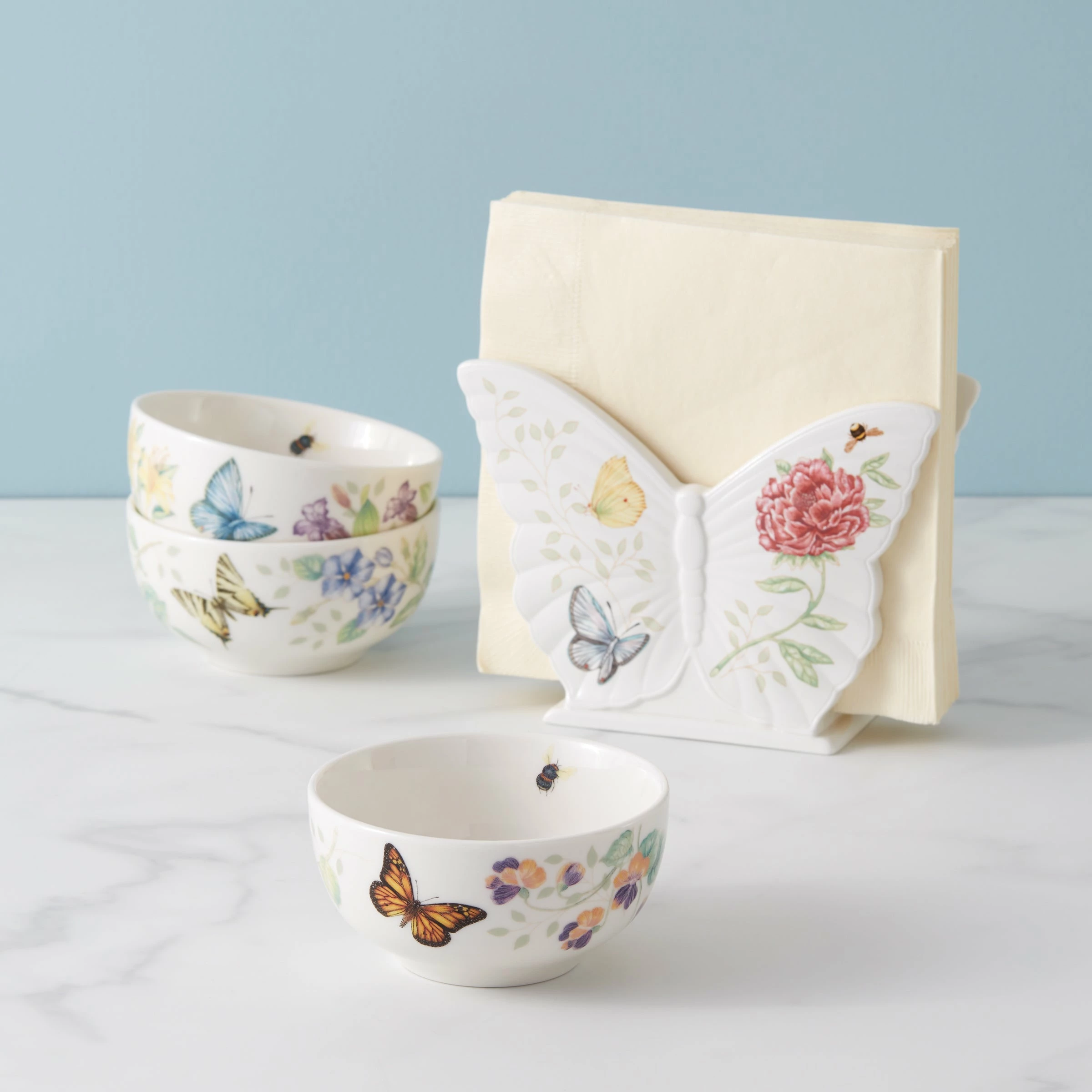 Lenox Dinnerware Butterfly Meadow Kitchen 3-Piece Mini Bowl Set