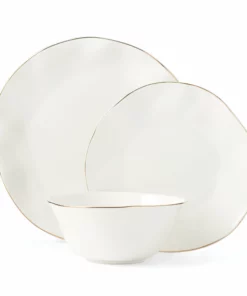 Lenox Blue Bay White 12-Piece Dinnerware Set