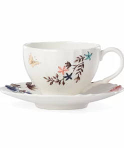 Lenox Sprig & Vine Teacup & Saucer