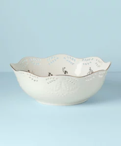Lenox Opal Innocence Flourish Serving Bowl Dinnerware