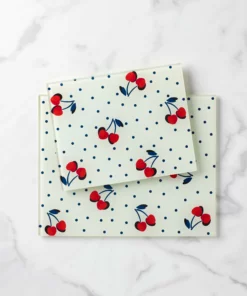 Kate Spade Kitchen Vintage Cherry Dot 2-Piece Prep Board Set