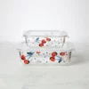 Kate Spade Vintage Cherry Dot 2-Piece Rectangular Storage Set Kitchen