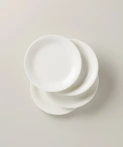 Lenox Dinnerware Profile White Porcelain 4-Piece Accent Plate Set
