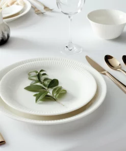 Lenox Dinnerware Profile White Porcelain 4-Piece Accent Plate Set