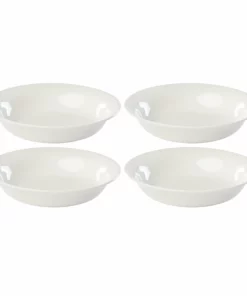Lenox Dinnerware Profile White Porcelain 4-Piece Pasta Bowl Set