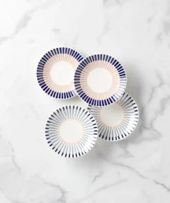 Kate Spade Brook Lane 4-Piece Tidbit Plate Set Dinnerware