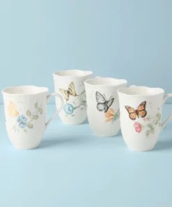 Lenox Butterfly Meadow 4-Piece Mug Set