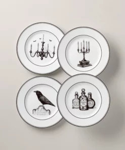 Lenox Vintage Halloween 4-Piece Dessert Plate Set