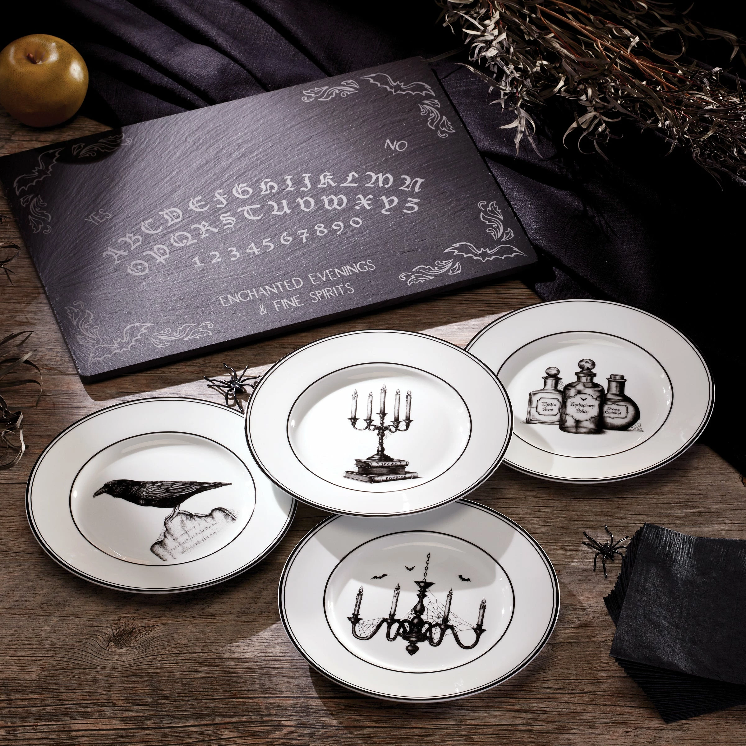 Lenox Vintage Halloween 4-Piece Dessert Plate Set