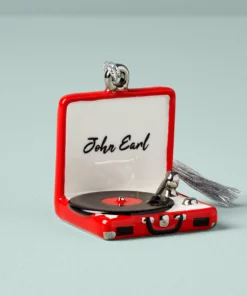 Lenox Vintage Record Player Ornament Personalized Ornaments