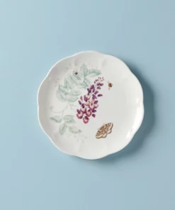 Lenox Butterfly Meadow Gold Accent Plate Dinnerware